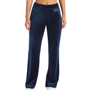 Juicy Couture Velour Track Pant With Rhinestones NWT